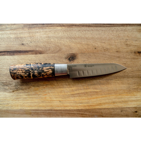 Brusletto Hunter Premium Chef – grönsakskniv 13,5 cm med luftspår