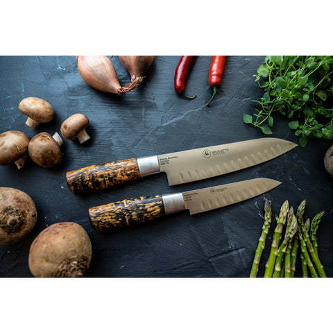 Brusletto Hunter Premium Chef – kockkniv 19 cm med luftspår