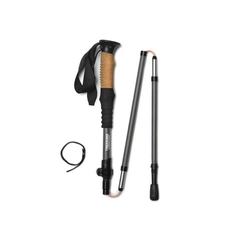 Trekking poles aluminum Z-fold grey