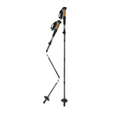 Trekking poles aluminum Z-fold grey
