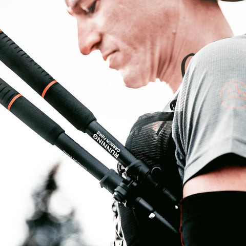 Running poles carbon adjust 100-120cm
