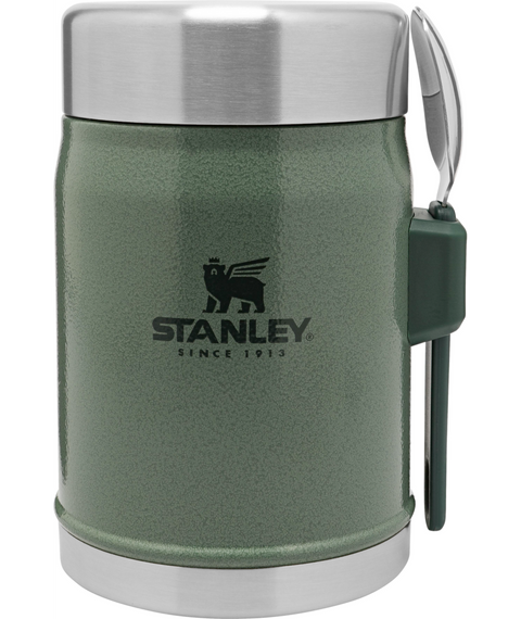 Stanley Legendary Classic Food Jar + Spork 0,4 L Hammertone Green